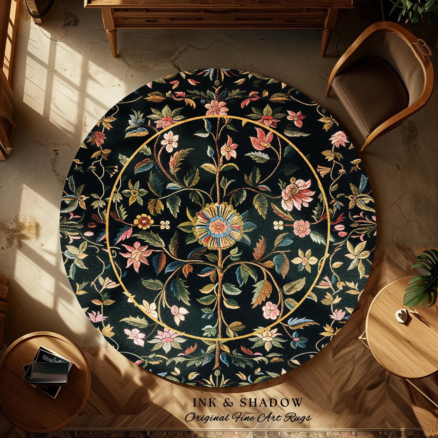 Fairy Aesthetic Living Room Rug | Folklore Aesthetic Danish Home Decor Rustic Housewarming Gift Fairycore Bedroom Whimsical Bedroom Accent |