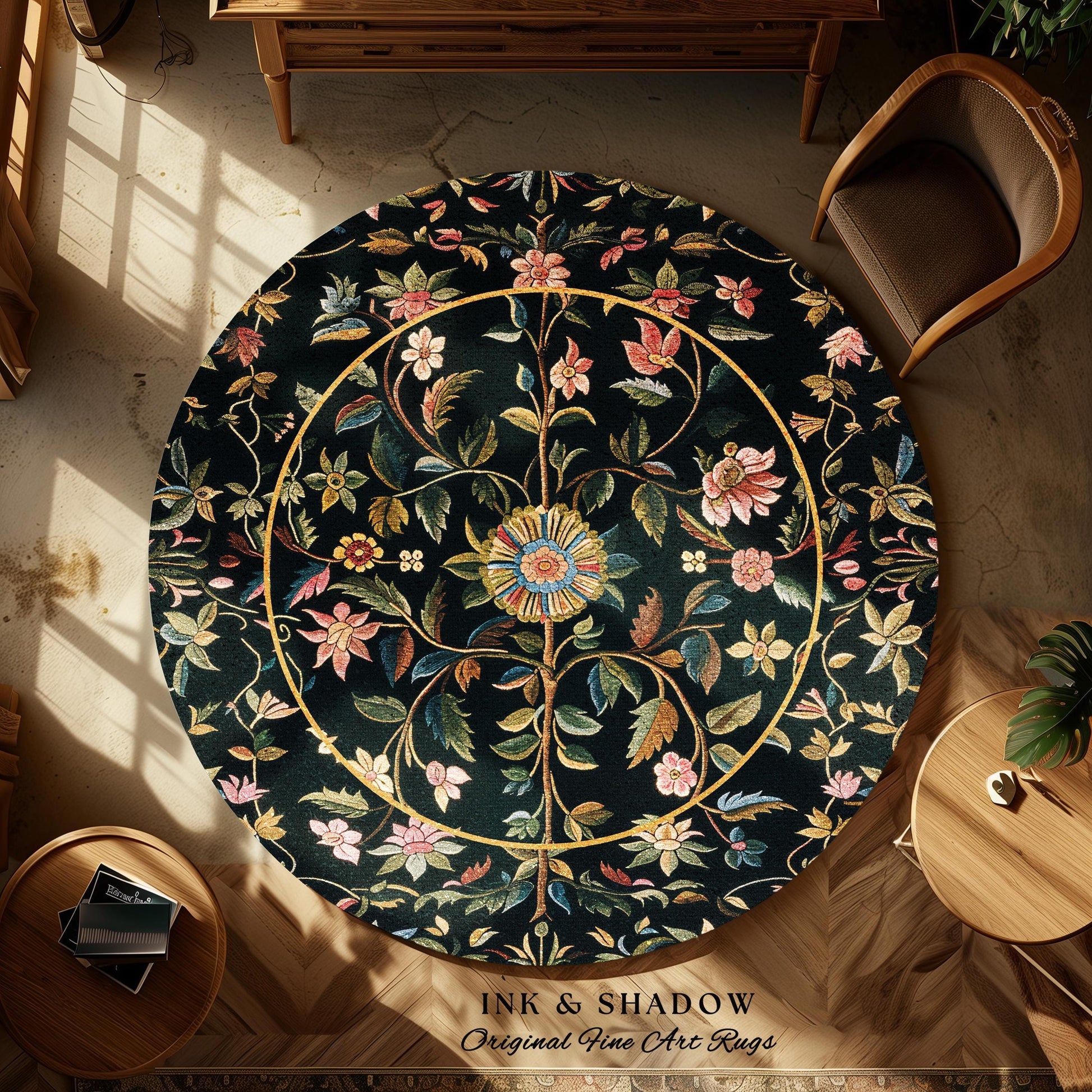 Fairy Aesthetic Living Room Rug | Folklore Aesthetic Danish Home Decor Rustic Housewarming Gift Fairycore Bedroom Whimsical Bedroom Accent |