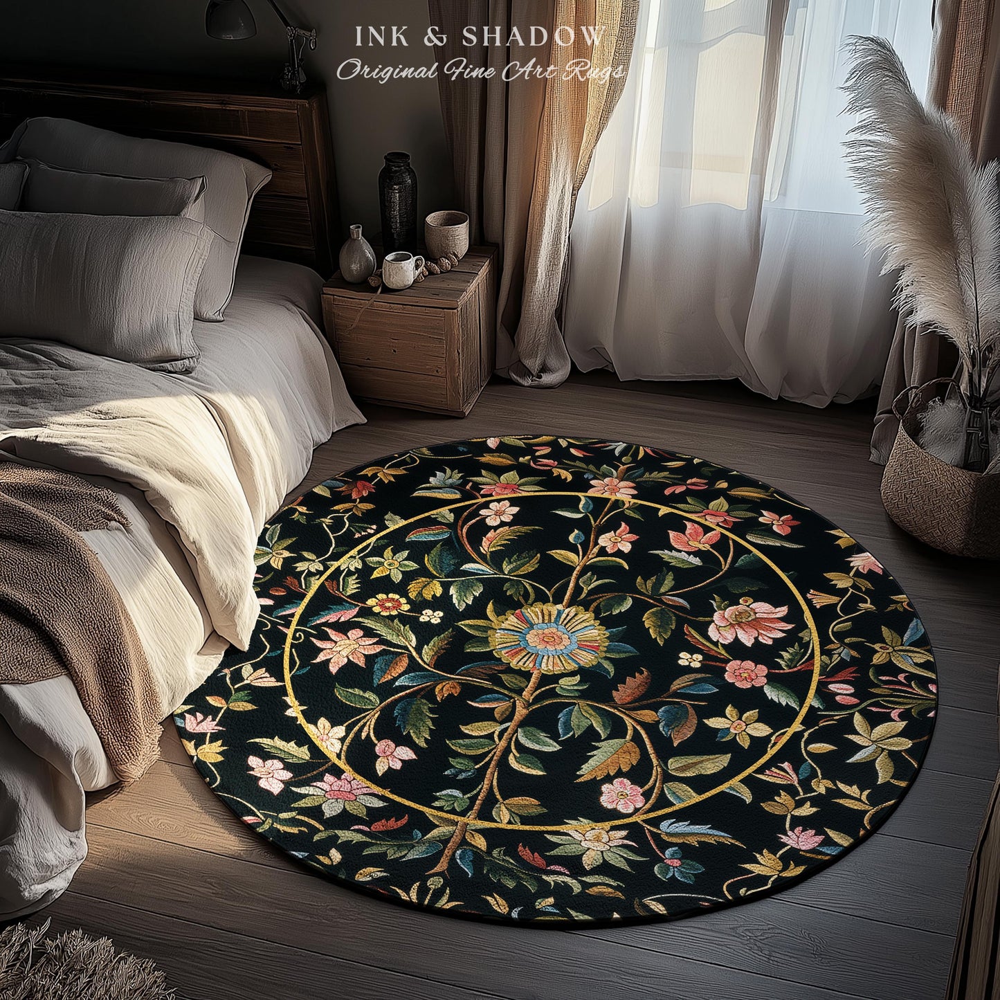 Fairy Aesthetic Living Room Rug | Folklore Aesthetic Danish Home Decor Rustic Housewarming Gift Fairycore Bedroom Whimsical Bedroom Accent |
