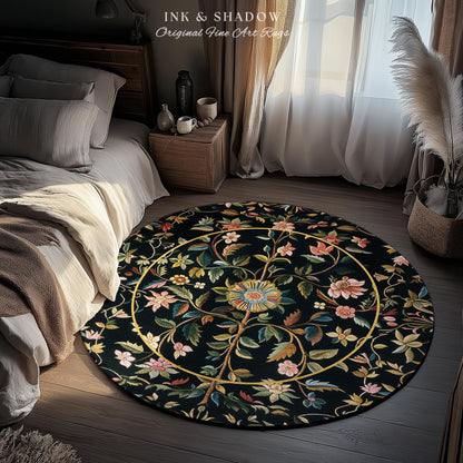 Fairy Aesthetic Living Room Rug | Folklore Aesthetic Danish Home Decor Rustic Housewarming Gift Fairycore Bedroom Whimsical Bedroom Accent |