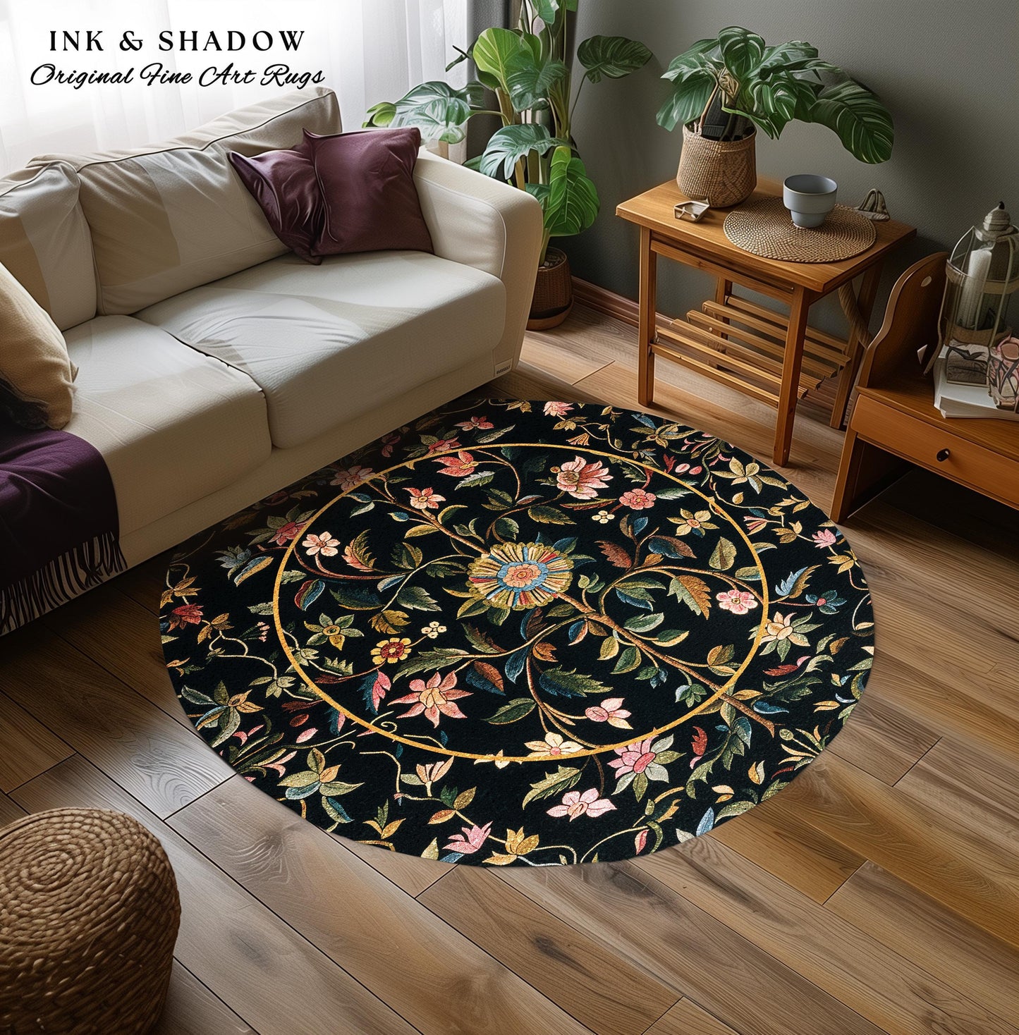 Fairy Aesthetic Living Room Rug | Folklore Aesthetic Danish Home Decor Rustic Housewarming Gift Fairycore Bedroom Whimsical Bedroom Accent |
