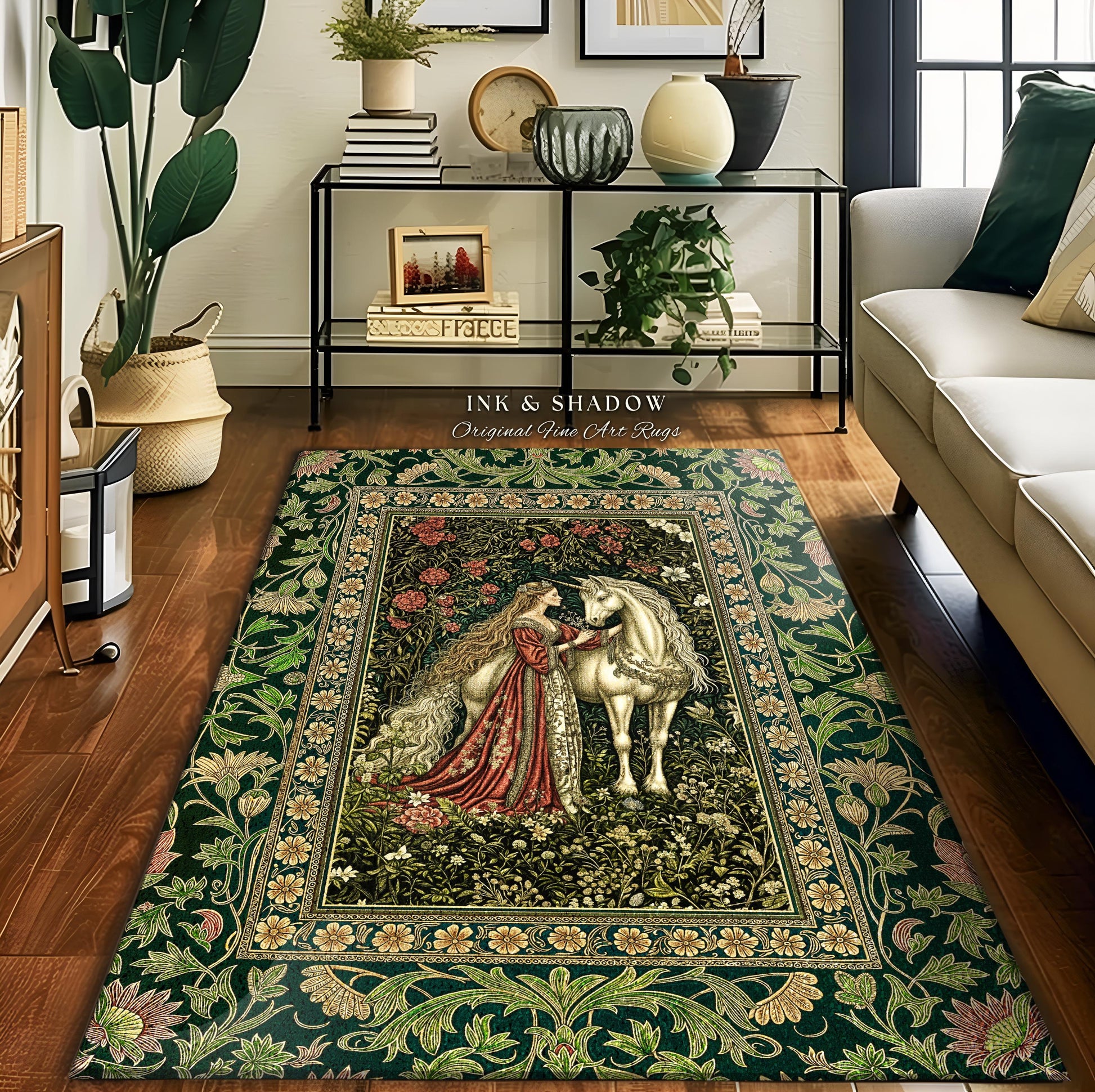 Fantasy Fairytale Princesscore Area Rug | Soft Fantasy Regency Cottagecore Bedroom Dark Romantic Home Decor Enchanted Rustic Storybook |