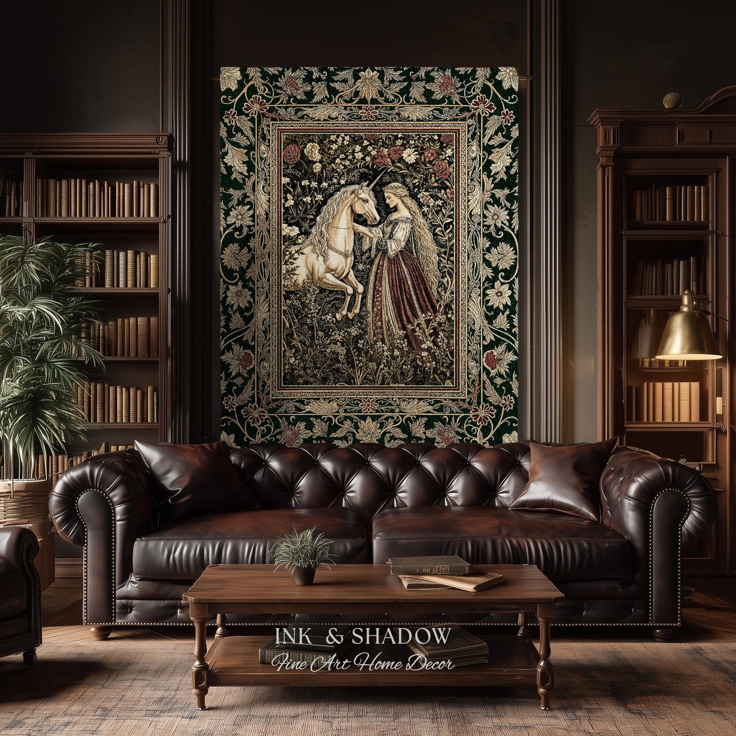 Renaissance Fairytale Floral Throw Blanket | Baroque Cottagecore Aesthetic Literary Goth Tapestry Regal Princesscore Bedroom Decor Medieval
