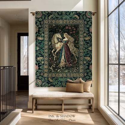Rich Rococo Fairytale Woven Throw Blanket | Mystical Gothic Romance Aesthetic Regal Princesscore Bedroom Tapestry Cottagecore Renaissance