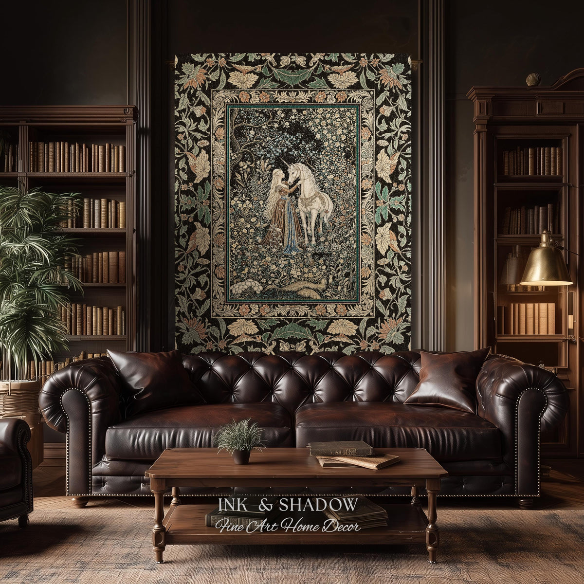 Magical Aesthetic Wildflower Throw Blanket | Ethereal Pastel Fairycore Mystic Medieval Woven Wall Tapestry Forest Spirits Dreamy Fairytale |
