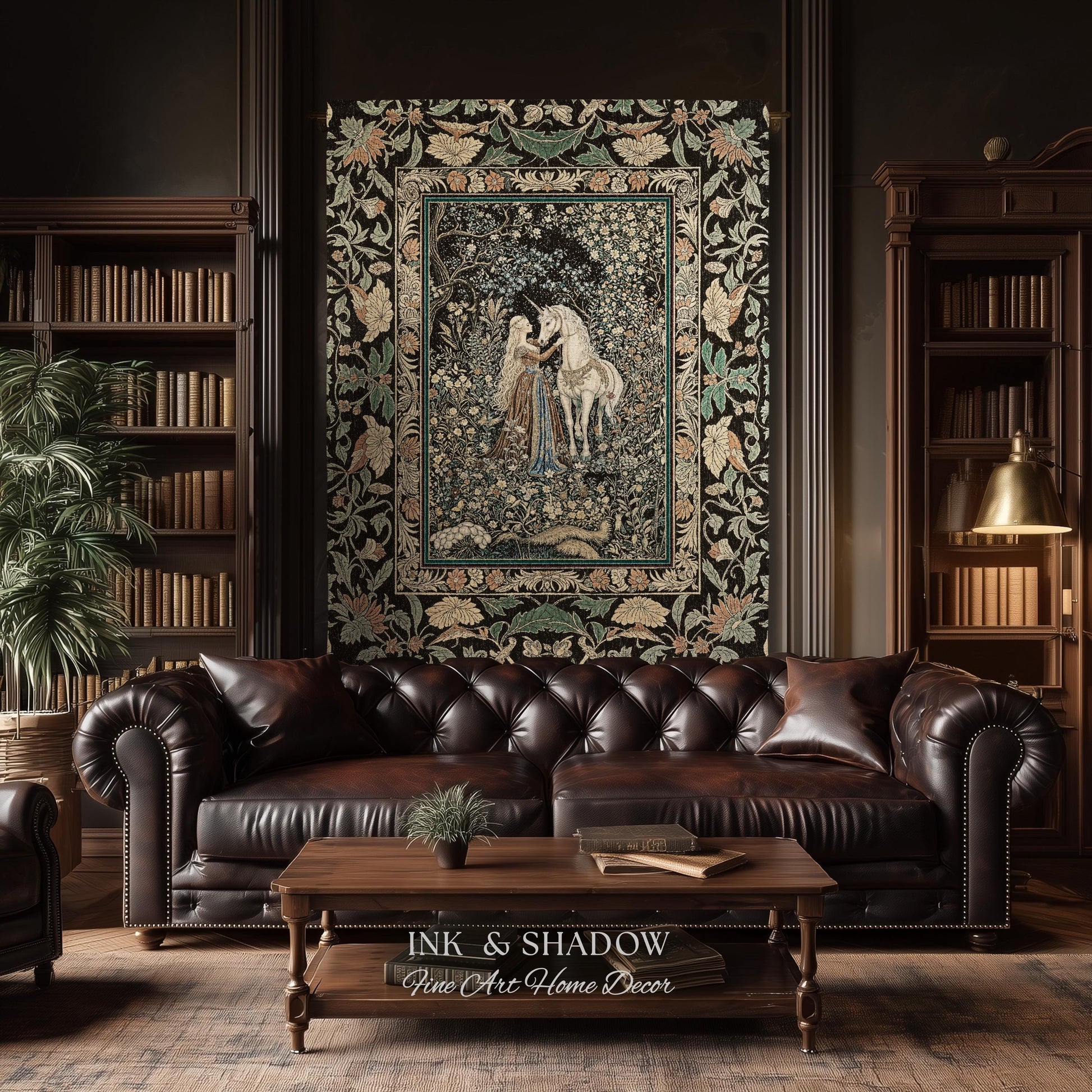 Magical Aesthetic Wildflower Throw Blanket | Ethereal Pastel Fairycore Mystic Medieval Woven Wall Tapestry Forest Spirits Dreamy Fairytale |