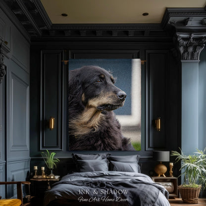 Custom Dog Tapestry from Photo | Personalized Pet Portrait Woven Wall Hanging Throw Blanket | Memorial Keepsake Heirloom Animal Lover Gift