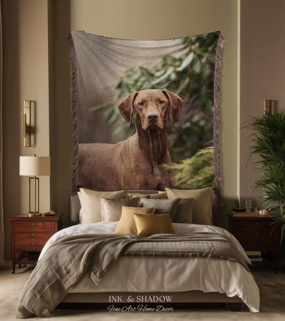 Meaningful Memorial Woven Dog Tapestry | Custom Portrait Personalized Photo Throw Blanket Keepsake Memory Wall Art Pet Lover Sympathy Gift